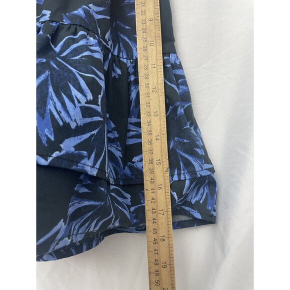 Who What Wear Blue Floral Skirt Size Small Elastic Waist NWT - Picture 3 of 7